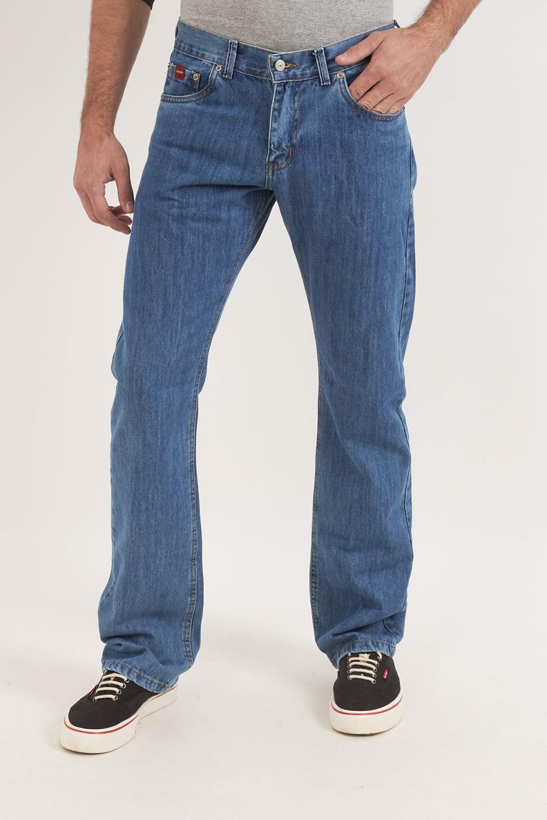 Oferta de Calça jeans confort Leon por R$149,99 em Opção Jeans