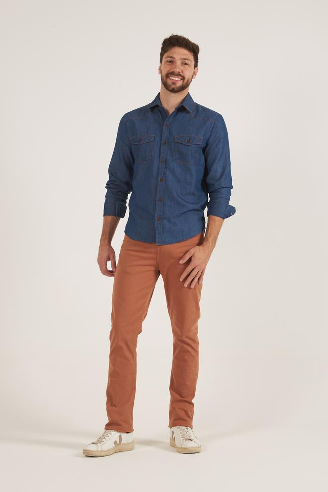 Oferta de Calça slim Alex Color por R$159,99 em Opção Jeans