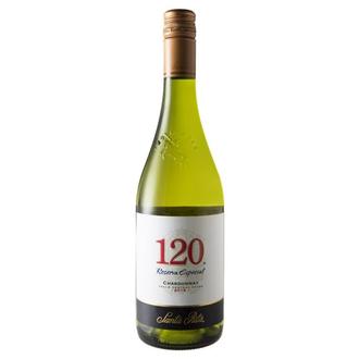 Oferta de Vinho Branco Chileno 120 Santa Rita Chardonnay Garrafa 750Ml por R$39,99 em Ourinhos Hipermercado