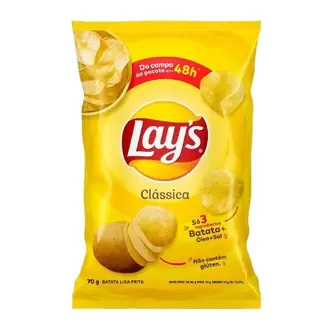 Oferta de Batata Frita Lisa Clássica Lays 70g por R$7,99 em Ourinhos Hipermercado