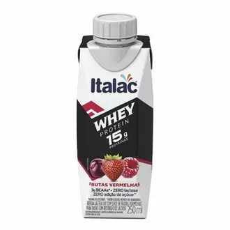 Oferta de Whey Protein Frutas Vermelhas Italac 250Ml por R$6,99 em Ourinhos Hipermercado