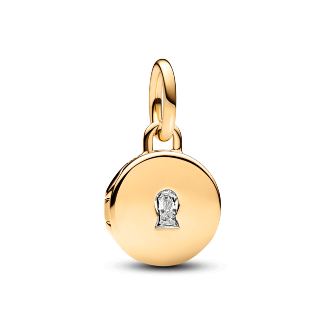 Oferta de Charm De Ouro 14k Pendente Medalhao _Love_ Gravavel por R$874,3 em Pandora