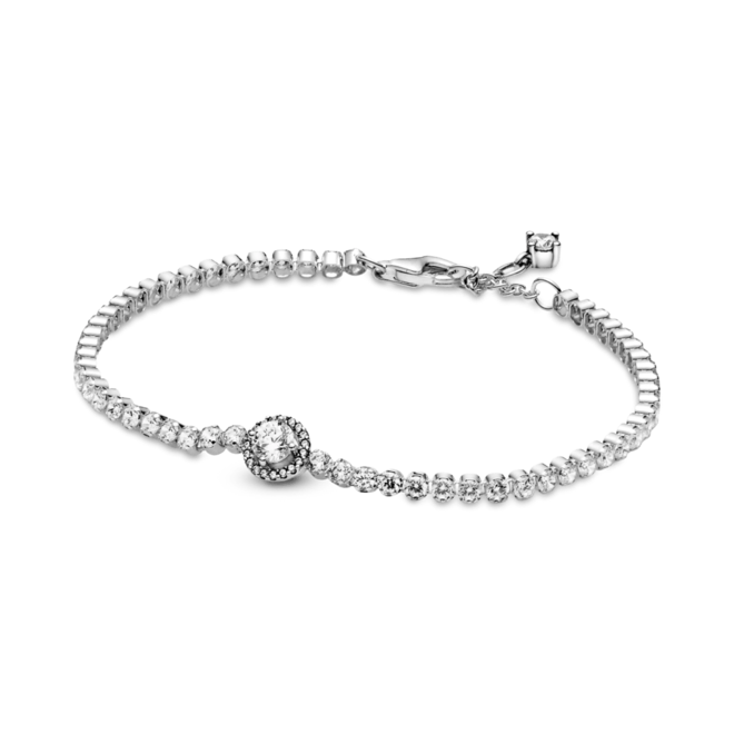 Oferta de Bracelete Riviera Halo Brilhante por R$1319 em Pandora