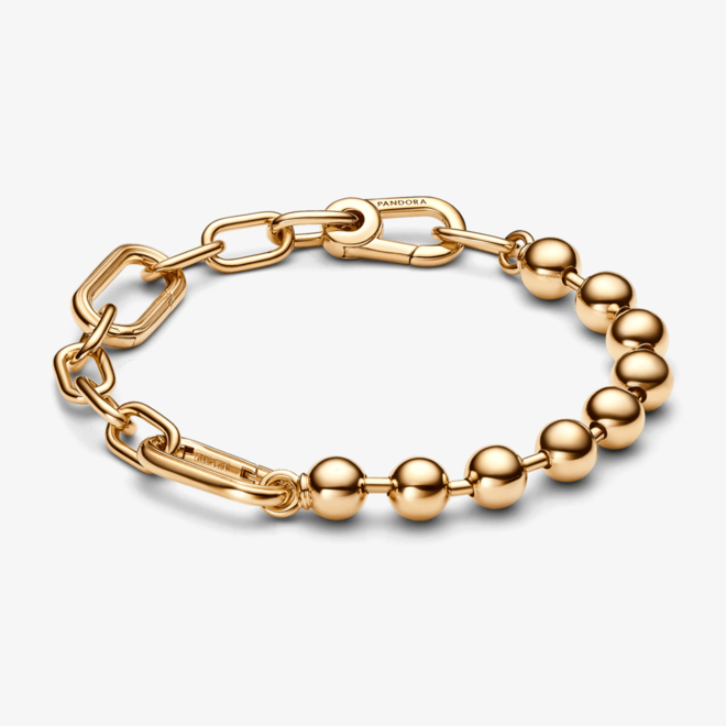 Oferta de Bracelete de Ouro Corrente de Elos e Esferas por R$3599 em Pandora