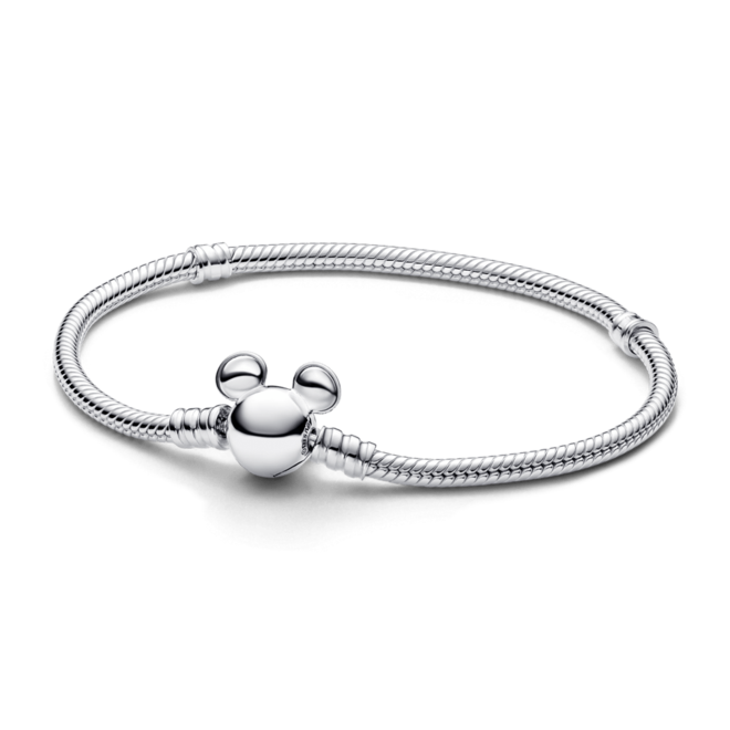 Oferta de Bracelete de Prata Disney e Fecho Silhueta Mickey Mouse por R$1509 em Pandora