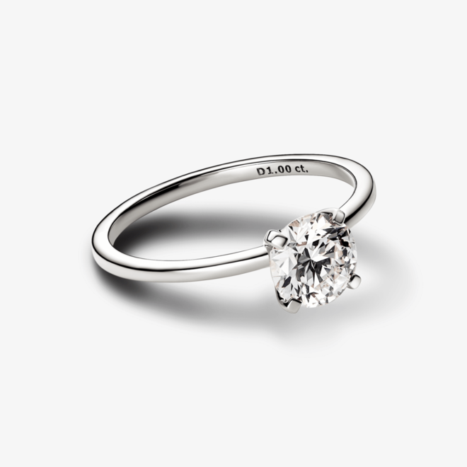 Oferta de Anel de Diamante 1 quilate de Ouro Branco 14k por R$14900 em Pandora