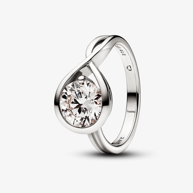 Oferta de Anel de Diamante 2 quilates em Ouro Branco 14k por R$29900 em Pandora
