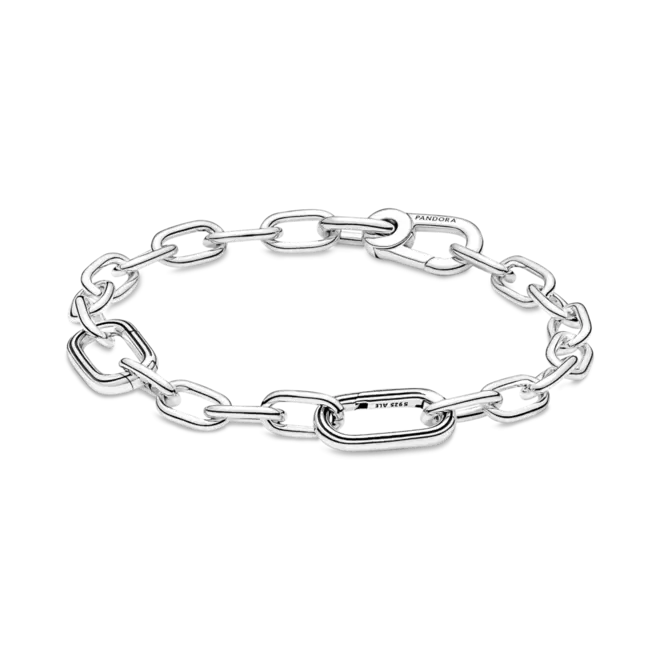 Oferta de Bracelete de Prata Corrente de Links Pequenos por R$989 em Pandora