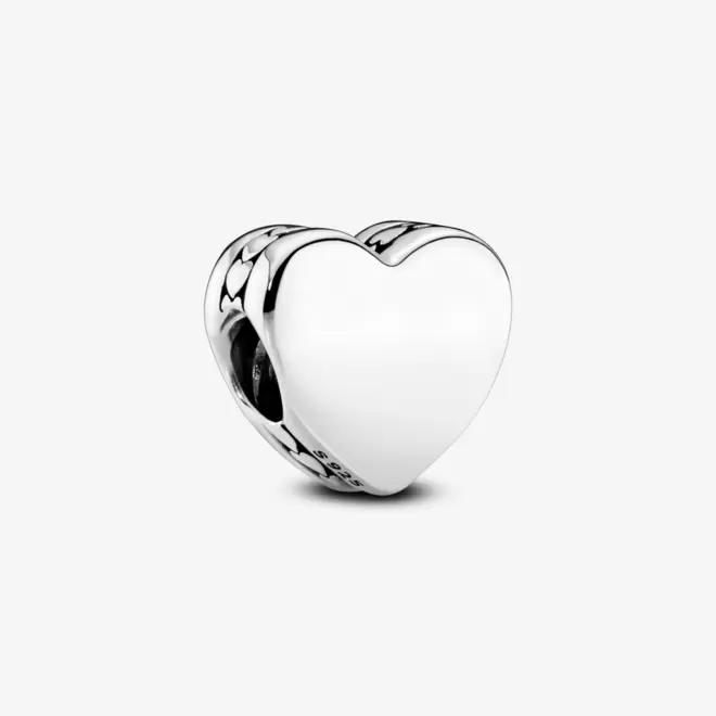 Oferta de Charm Prata Corações Personalizável por R$609 em Pandora