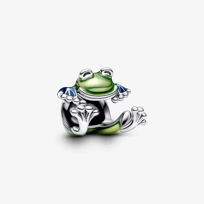 Oferta de Charm Prata Sapo Verde por R$499 em Pandora