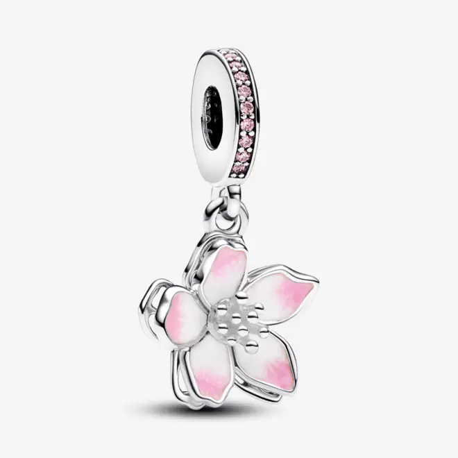 Oferta de Charm Prata Pendente Flor de Cerejeira por R$811,3 em Pandora