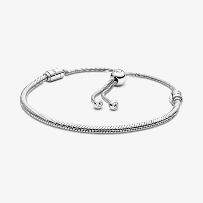 Oferta de Bracelete Prata em Trama Ajustável por R$1069 em Pandora