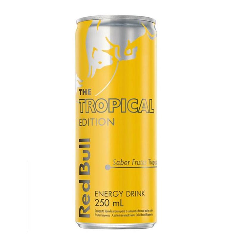 Oferta de Energético Red Bull Energy Drink Tropical Edition 250 ml por R$9,49 em Pão de Açúcar