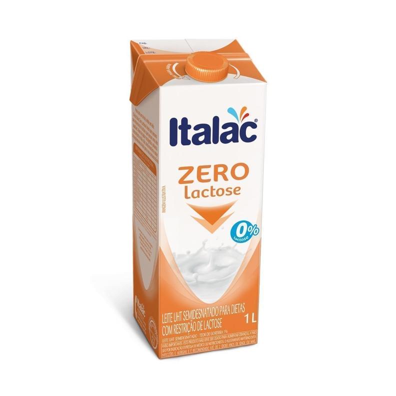 Oferta de Leite Semidesnatado sem Lactose ITALAC 1 Litro por R$6,69 em Pão de Açúcar