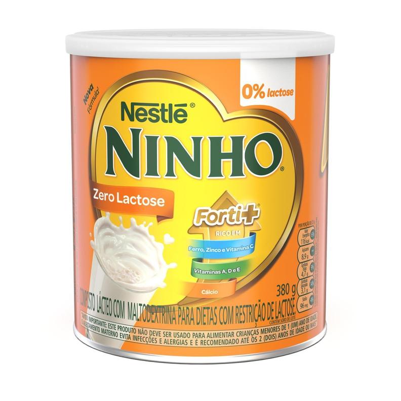 Oferta de NINHO Zero Lactose Forti+ Lata 380g por R$28,99 em Pão de Açúcar