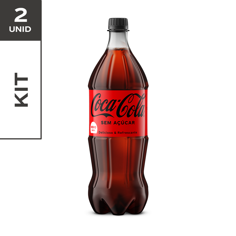 Oferta de 2 unidades Coca-Cola Sem Açúcar 1 Litro por R$13,58 em Pão de Açúcar
