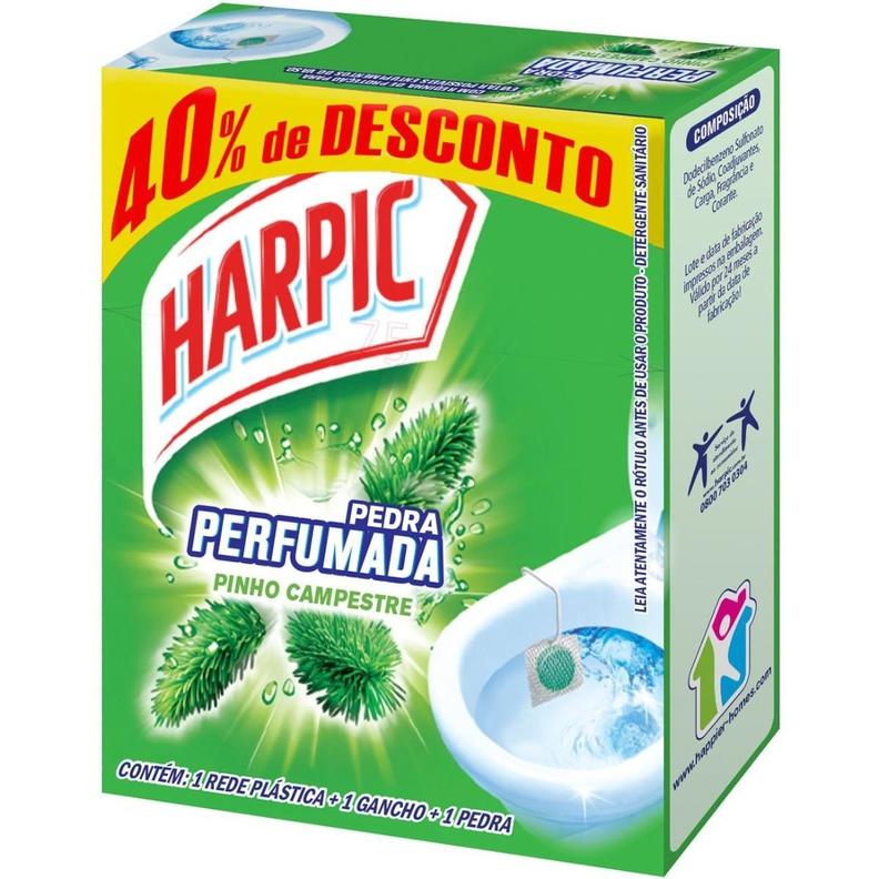 Oferta de HARPIC Pedra Sanitária Aroma Plus Pinho 25g 40% de Desconto por R$4,59 em Pão de Açúcar