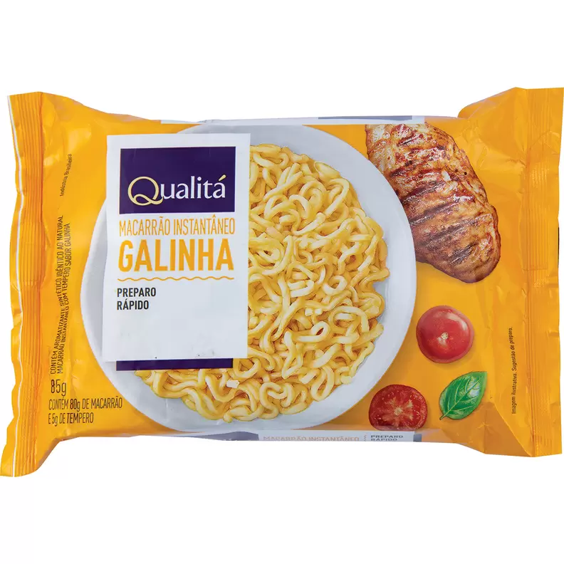 Oferta de Macarrão Instantâneo QUALITÁ Sabor Galinha 85g por R$1,85 em Pão de Açúcar