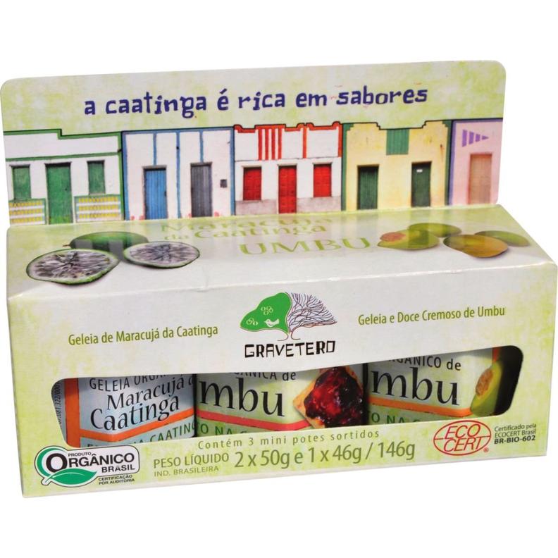 Oferta de Kit com 3 Geleias da Caatinga GRAVETERO - Caras do Brasil 146g por R$18,89 em Pão de Açúcar