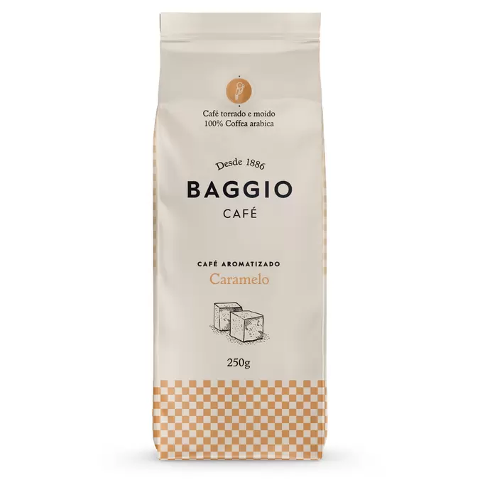 Oferta de Café Torrado e Moído BAGGIO Caramelo 250g por R$24,49 em Pão de Açúcar