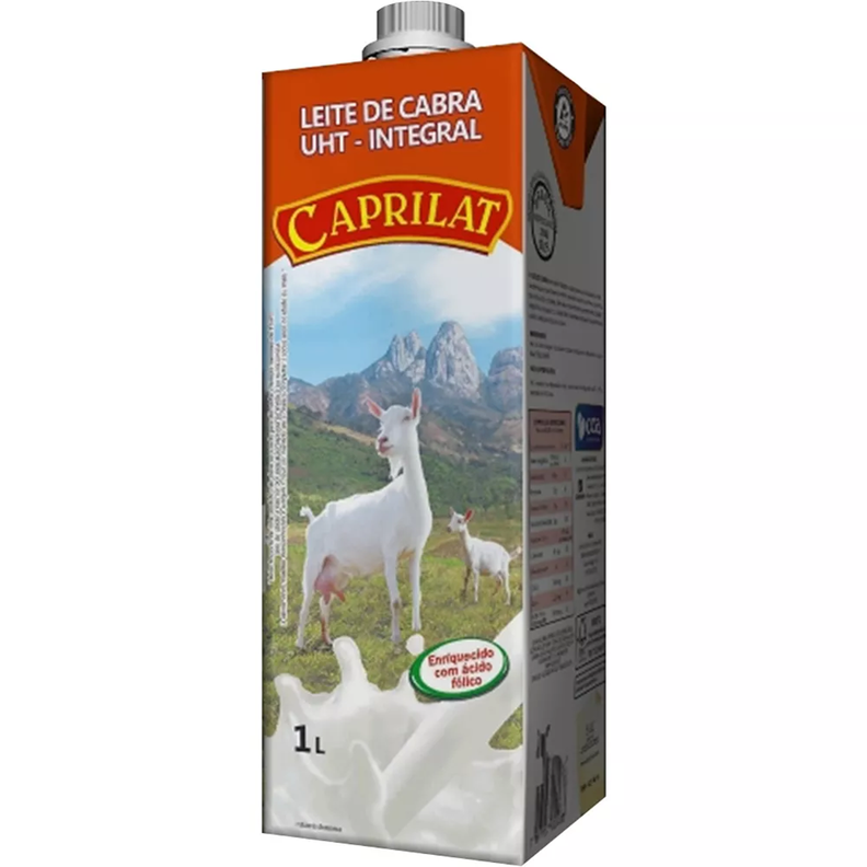 Oferta de Leite Longa Vida de Cabra Integral CAPRILAT 1 Litro por R$18,49 em Pão de Açúcar