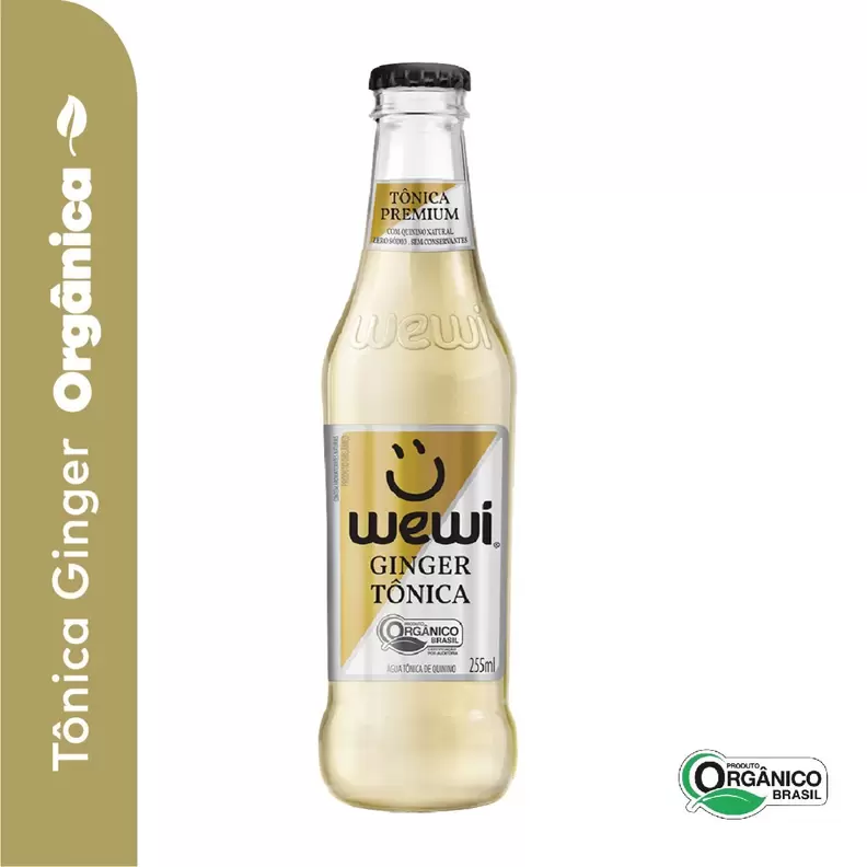 Oferta de Água Tônica Orgânico Ginger WEWI Garrafa 255ml por R$6,29 em Pão de Açúcar