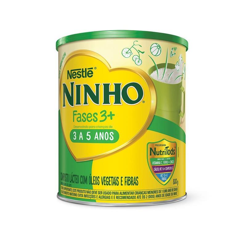 Oferta de Composto Lácteo NINHO Fases 3+ 800g por R$55,99 em Pão de Açúcar