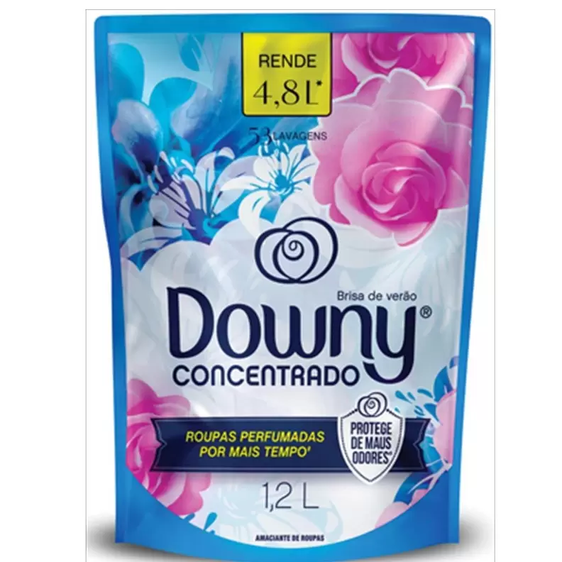 Oferta de Downy Brisa de Verão Amaciante de Roupas Concentrado 1,2L por R$28,79 em Pão de Açúcar