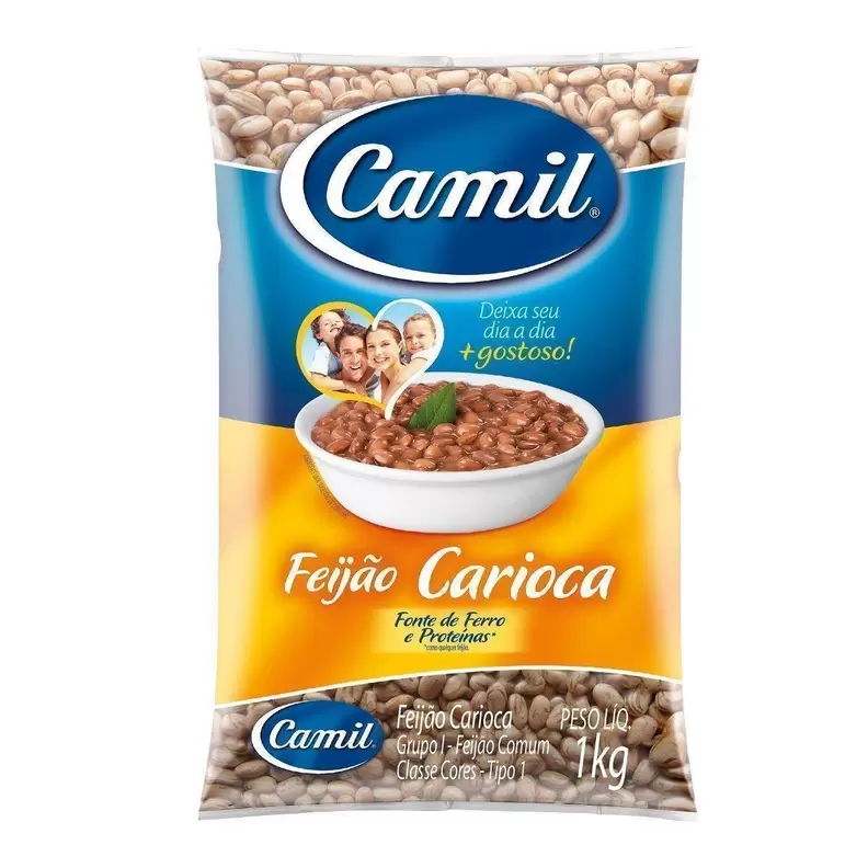 Oferta de Feijão Carioca Tipo 1  Pacote 1kg por R$7,99 em Pão de Açúcar