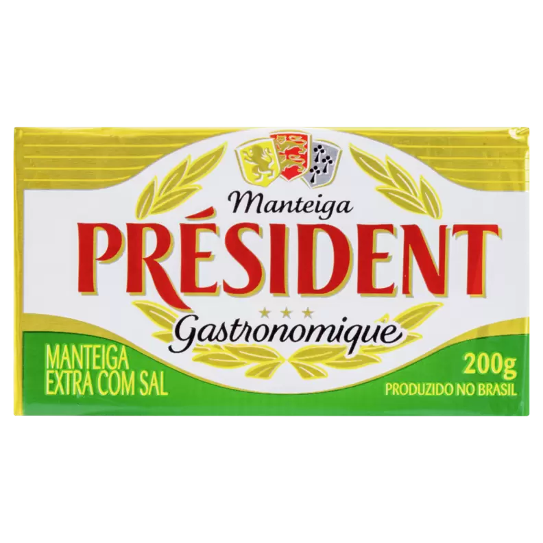 Oferta de Manteiga Extra com Sal Président Gastronomique 200g por R$14,89 em Pão de Açúcar