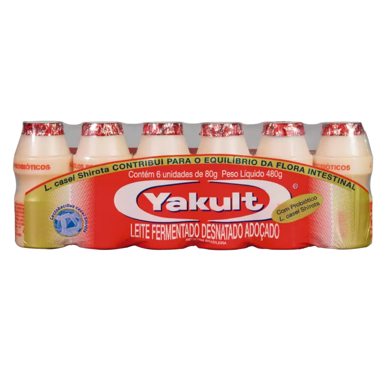 Oferta de Pack Leite Fermentado Desnatado Yakult Frasco 480g 6 Unidades por R$11,9 em Pão de Açúcar