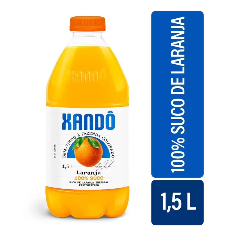 Oferta de Suco Integral Laranja Xandô Garrafa 1,5l por R$23,9 em Pão de Açúcar