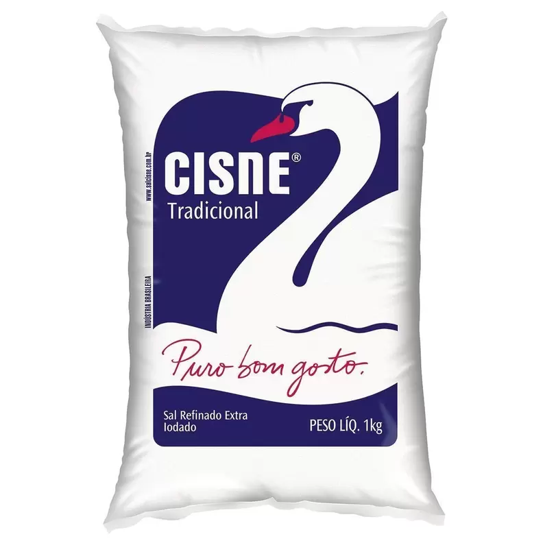 Oferta de Sal Refinado CISNE Tradicional Pacote 1Kg por R$3,85 em Pão de Açúcar