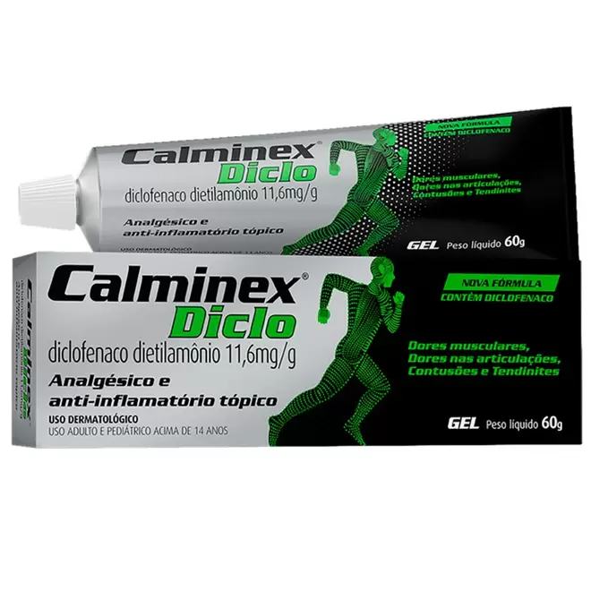 Oferta de Calminex Diclo 11,6mg/g Gel 60g Diclofenaco Dietilamônio Hypera Pharma por R$27,2 em Lojas Bemol