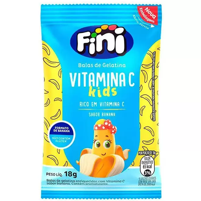 Oferta de Bala de Gelatina Fini Vitamina C Sabor de Banana 18g por R$6,7 em Lojas Bemol