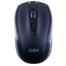 Oferta de Mouse sem Fio OEX MS410 Wireless Clear - Preto por R$36 em Lojas Becker