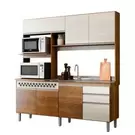 Oferta de Conjunto de Cozinha Compacta Jaeli Diana J-610 1,83 x 2m - Siena Ártico por R$1199 em Lojas Becker