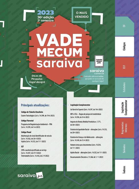 Oferta de VADE MECUM SARAIVA - TRADICIONAL - 36A EDIÇÃO 2023 por R$252 em Livraria Saraiva