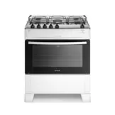 Oferta de Fogão 5 Bocas com Mesa Inox Atlas Mônaco Top Bivolt por R$1379 em Liliani