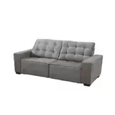 Oferta de Estofado Qualito Roma Retratil 3 Lugares por R$1799 em Liliani