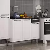 Oferta de Balcão Cozinha Itatiaia Rose 3 Portas 1 Gaveta IG3G1-105 por R$499 em Liliani