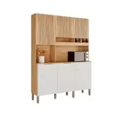 Oferta de Kit Cozinha Rio Doce Moscato 6 Portas e 1 Gavetas - Amêndoa/Off White por R$899 em Liliani