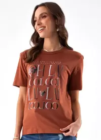 Oferta de Colcci - Camiseta Marrom por R$179 em Posthaus