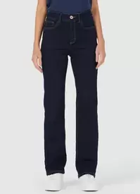 Oferta de Malwee - Calça Reta Jeans Cintura Média Feminina Azul por R$92,95 em Posthaus