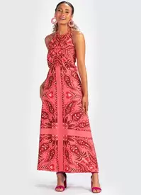 Oferta de Farm - Vestido Tecido Lenco Andorinha Rosa por R$386,1 em Posthaus