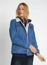 Oferta de Bonprix - Jaqueta Jeans com Bolsos Azul por R$159,99 em Posthaus