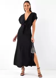 Oferta de Colcci - Vestido em Viscose Preto por R$339 em Posthaus