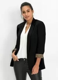 Oferta de Bonprix - Blazer Alfaiataria Alongado Preto por R$259,99 em Posthaus