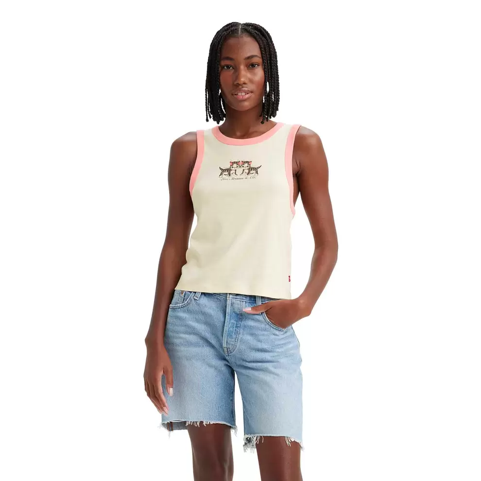 Oferta de Camiseta Levi s Graphic Olivia Tank por R$79,95 em Levi's