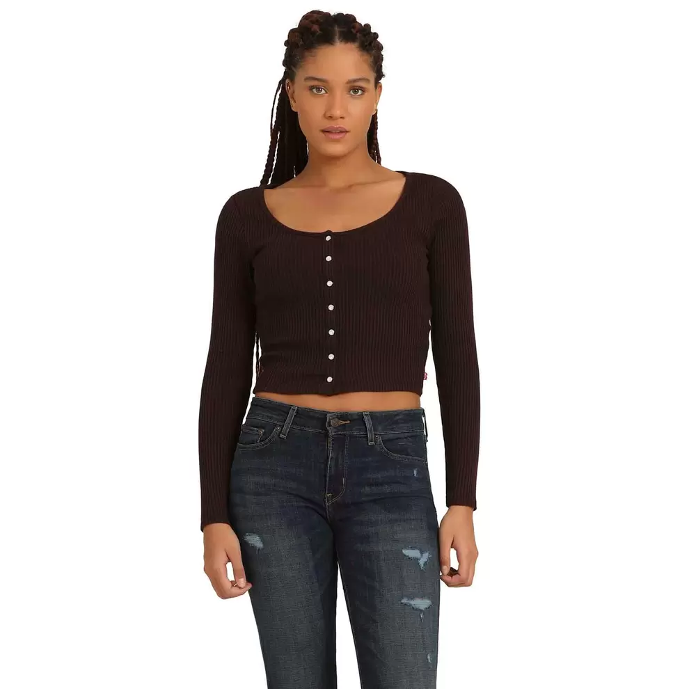 Oferta de Blusa Levi’s Britt Snap Front Top por R$124,95 em Levi's